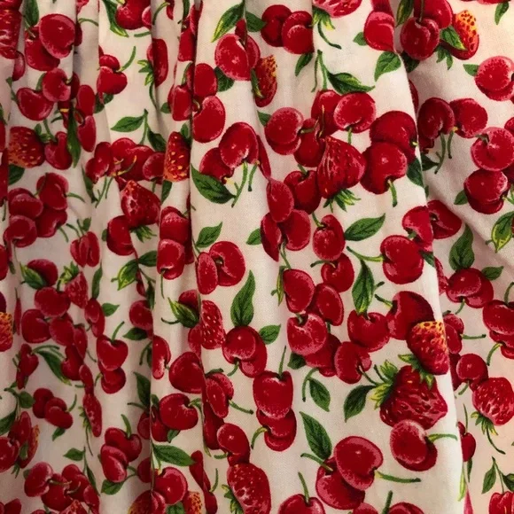 Vintage Sarah Kent Layered Cherries Dress 4T - Picture 5 of 11